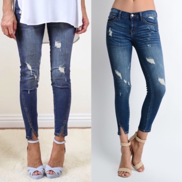 KANcan Distressed skinny jeans - Picture 1 of 4